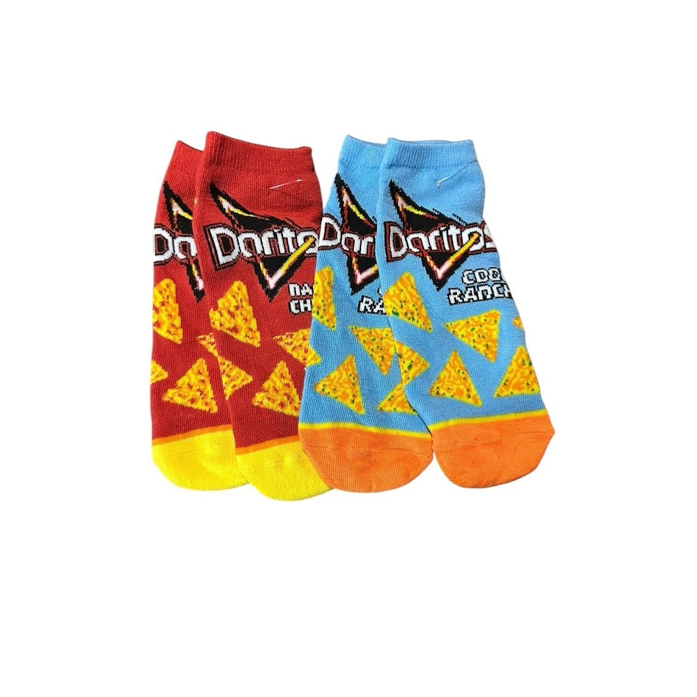 NEW adult novelty ankle‎ socks one size 2 pairs chips doritos